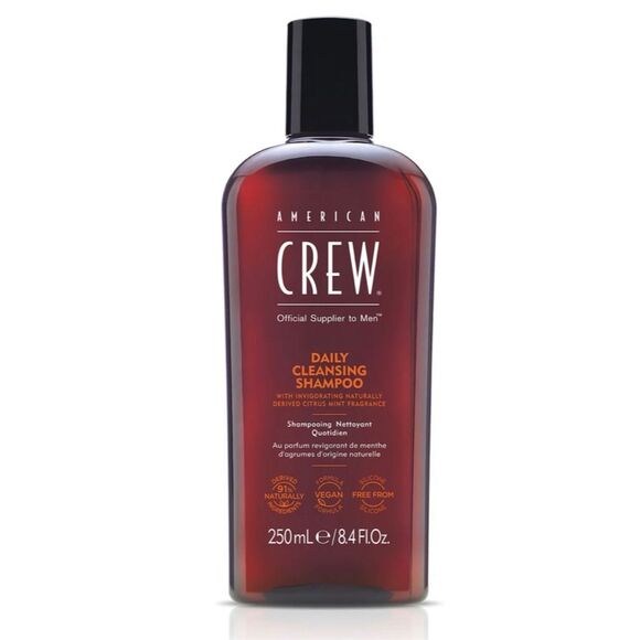 American Crew Daily Cleansing Shampoo for Men 8.4 fl oz - Deep Cleansing, Vegan - Picture 1 of 2
